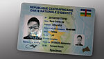 Image of Central Africa's ID card with KINEGRAM