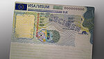Image of European Union visa protected with a KINEGRAM
