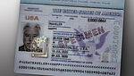 Image of US Passport with polycarbonate datapage and KINEGRAM