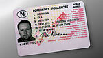 Image of Norwegian Driver's Licence, which is protected by a KINEGRAM