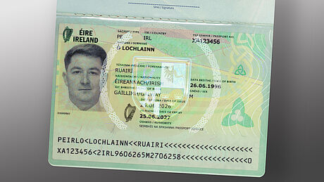 Irish Emergency Passport 2026 with KINEGRAM PCI Irish Emergency Passport 2026 with KINEGRAM PCI