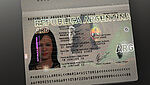 Image of Argentinean Passport with paper-based datapage and KINEGRAM