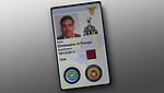 Image of American FBI event access card, a pouch solution with embedded KINEGRAM