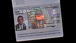 Image of Spanish Passport with paper-based datapage and KINEGRAM