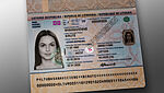 Image of Lithuanian Passport with polycarbonate datapage and KINEGRAM