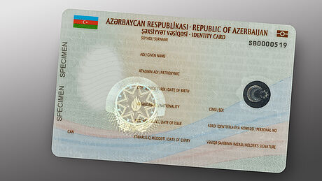 Azerbeijan ID Card with embedded KINEGRAM 