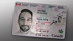 Image of Canadian Resident Permit card with KINEGRAM