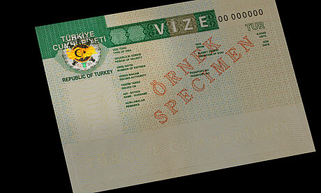Türkiye Visa protected wth a KINEGRAM