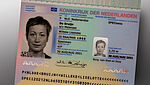 Image of Passport of the Netherlands with polycarbonate datapage and KINEGRAM