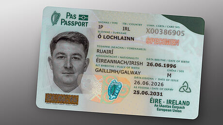 Irish ID card 2026 with KINEGRAM PCI Irish ID card 2026 with KINEGRAM PCI