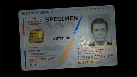 The Netherlands Military ID Card protected wth a KINEGRAM