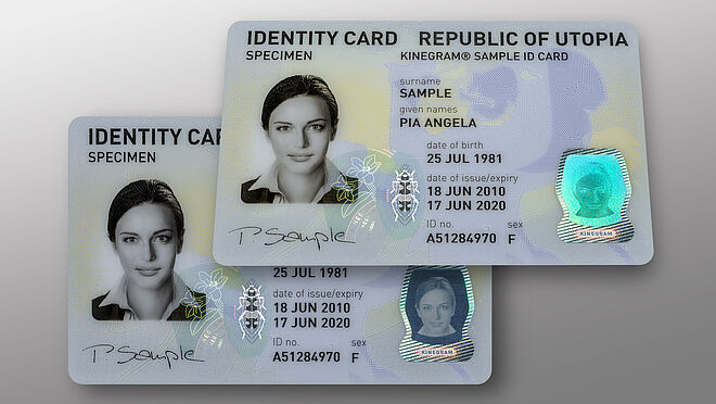 KINEGRAM PHOTOGRAPH - highly secure solution that will protect secondary portraits against attacks. KINEGRAM PHOTOGRAPH - highly secure solution that will protect secondary portraits against attacks.